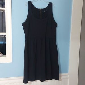 Cynthia Rowley XL Black Skater Dress Career Wear